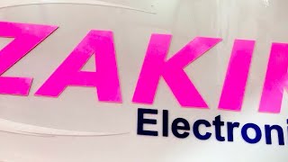 Zakir electronic 3D sign board acrylic 3D logo LED [upl. by Bernadine]