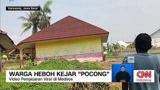 Warga Heboh Kejar quotPocongquot [upl. by Adnahsor288]