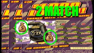 TWO MATCH 1K LOADED CALIFORNIA LOTTERY SCRATCH OFF [upl. by Apollus166]