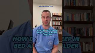 How Do You Sleep In Bed After Shoulder Surgery shouldersurgery orthopedicsurgeon [upl. by Eicyak]