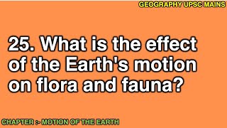 225 Impact of Earths Motion on Flora and Fauna  Understanding the Effects [upl. by Aivizt]