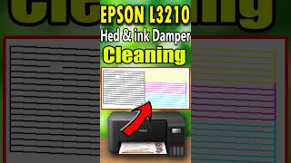 EPSON L3210 HEAD AND INK DAMPER CLEANING shorts epson [upl. by Uzziel]