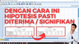 JANGAN PANIK  Begini Cara Membuat Nilai THitung Negatif Menjadi Positif amp Signifikan Dengan SPSS [upl. by Eetse]