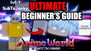 HOW TO START PLAYING ANIME WORLD TOWER DEFENSE ANNIVERSARY UPDATE [upl. by Regdor]