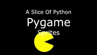 Python Games  Pygame Sprites [upl. by Sathrum]