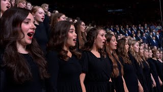 quotCome Thou Fount of Every Blessingquot BYU Inauguration Combined Choirs and Orchestra [upl. by Nored]