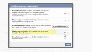 Facebook  Automatische Gesichtserkennung deaktivieren [upl. by Valenza]