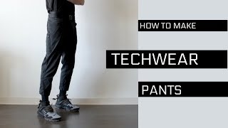 Cropped TECHWEAR Pants  DIY [upl. by Essyla]