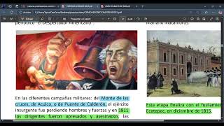 Exacer colbach  Historia de México  sesión 1 Parte 33 Independencia [upl. by Uok77]