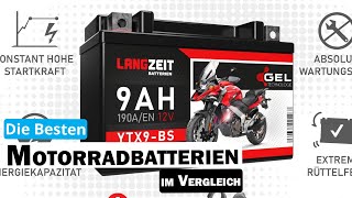 Besten Motorradbatterien im Vergleich  Top 5 Motorradbatterien Test [upl. by Lierbag]