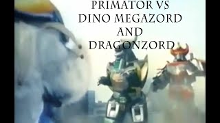 Primator Fight Reworked vs Dino Megazord [upl. by Shaer506]