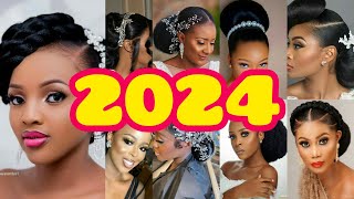 💖🌸 Cute hairstyles for 2024 brides  Hairstyles for black women  Natural hairstyles [upl. by Riccardo]