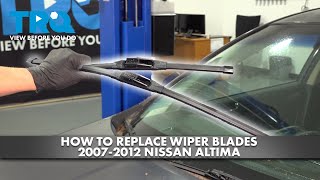 How to Replace Wiper Blades 20072012 Nissan Altima [upl. by Ahsenroc]