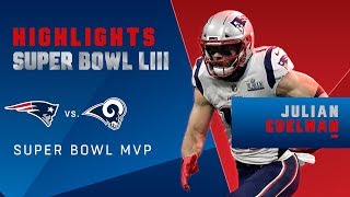 Every Catch from Julian Edelmans MVP Performance  Super Bowl LIII Player Highlights [upl. by Meehyrb]