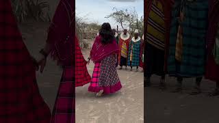 African Village🛖 ExperienceMaasai A welcoming dance ceremony by the Maasai tribe in Ngorongoro🇹🇿 [upl. by Steady609]