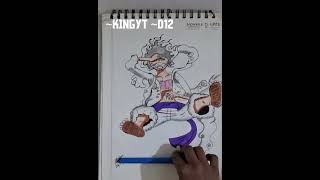 WAIT FOR END🤔anime drawing shortviralshortonepiece luffy [upl. by Janice869]