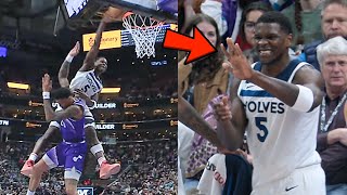 Anthony Edwards Injured on Insane Poster Dunk on John Collins  Doctor Reacts [upl. by Anuska67]