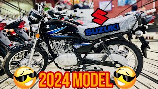 Suzuki GS 150 2024 Model Detailed Review🔥New Model Changes 2024 Model Features [upl. by Htbazile]