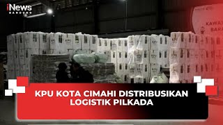 KPU KOTA CIMAHI DISTRIBUSIKAN LOGISTIK PILKADA InewsJabar 271124 [upl. by Lisab]