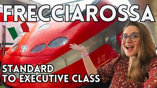 Train travel in Italy  Frecciarossa in Standard Business and Executive class [upl. by Seaver105]