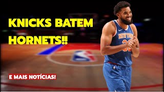 KNICKS BATEM HORNETS NA PRÉ TEMPORADA [upl. by Ztnarf600]