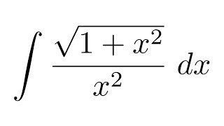 Integral of sqrt1x2x2 substitution  substitution  partial fraction decomposition [upl. by Zaccaria]