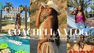 COACHELLA VLOG  camp poosh revolve festival influencer events frank ocean [upl. by Gnolb779]