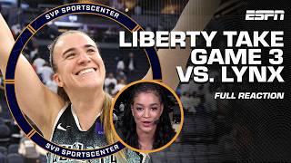 LIBERTY vs LYNX GAME 3 REACTION 🔥 It was SO INTENSE  Andraya Carter  SC with SVP [upl. by Farant]