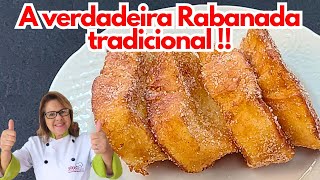 APRENDA A FAZER RABANADA TRADICIONAL RECEITA PORTUGUESA SIMPLES E DELICIOSA [upl. by Acisseg569]