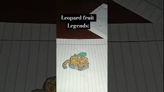 DRAWING LEOPARD FRUIT  BLOX FRUITS  drawing art bloxfruits leopardfruit [upl. by Yelnet]