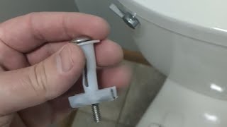 Install a KOHLER 4636RL0 Cachet ReadyLatch Elongated Toilet Seat to replace a cracked toilet seat [upl. by Shermy230]