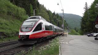 2023  AT  ÖBB 4024 Talent EMU with a regional train quotSBahnquot train to Brenner in Gries am Brenner [upl. by Lot]