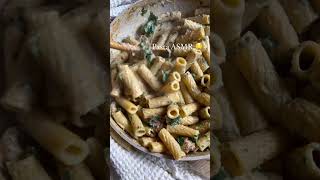 Creamy Pasta ASMR 😛 [upl. by Llennod]