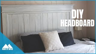 DIY Wood Farmhouse Headboard [upl. by Maryellen]