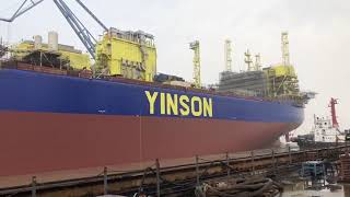 Yinson Production FPSO Helang enters second construction phase  December 2018 [upl. by Gambrill]