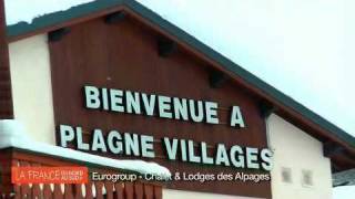 Visite des Chalets et Lodges des Aplages à La Plagne Village Soleil [upl. by Nuhsed]