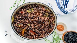 Authentic Haitian Black Beans and Rice Recipe [upl. by Amanda535]