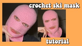 EASY Crochet Ski Mask Tutorial [upl. by Ahusoj]