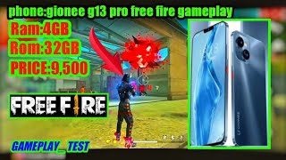 GARENA FREE FIRE📲🇧🇩 Phone Giosnee G13 Free fire Gameplay Test Review [upl. by Bonaparte]