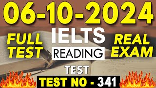 IELTS Reading Test 2024 with Answers  06102024  Test No  341 [upl. by Aisya]