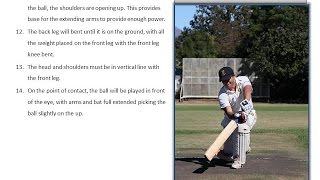 Cricket Batting Tips  How to play all the cricket shots using perfect technique from a side on view [upl. by Ahsinnor]