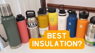 Which Water Bottle has the Best Insulation [upl. by Ossie]