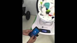 4Moms Mamaroo with 4Moms Apps using Bluetooth connection bebetotz [upl. by Anjanette999]