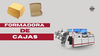 Así se hacen las CAJAS DE HAMBUEGUESA  Formadora de cajas  DigitalPrint Maquinaria Gráfica [upl. by Olimac627]