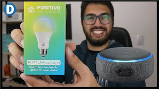 Como conectar Smart Lâmpada da Positivo com Alexa [upl. by Rodablas]