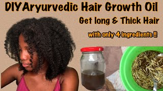 Ayurvedic Hair Growth Oil for Long Natural Hair [upl. by Studley758]