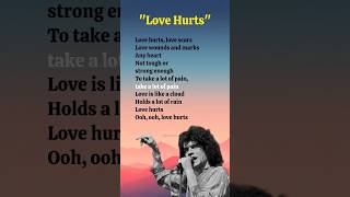 Love HurtsVerse1 lyricsNazareth shorts ytshorts lyrics song nazareth lovehurt80s80smusic [upl. by Emiatej]