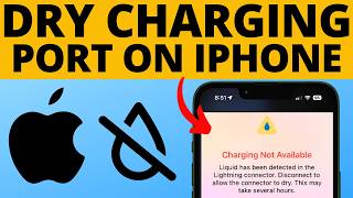 How to Dry iPhone Charging Port  2024 [upl. by Sumedocin]