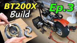 BT200X Build Ep3  Bearings Repacked Installing Engine Brakes 60t Sprocket Wheel 4K [upl. by Ariaz]