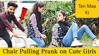 Chair Pulling Prank on Cute GirlsThatWasCrazy [upl. by Peers496]